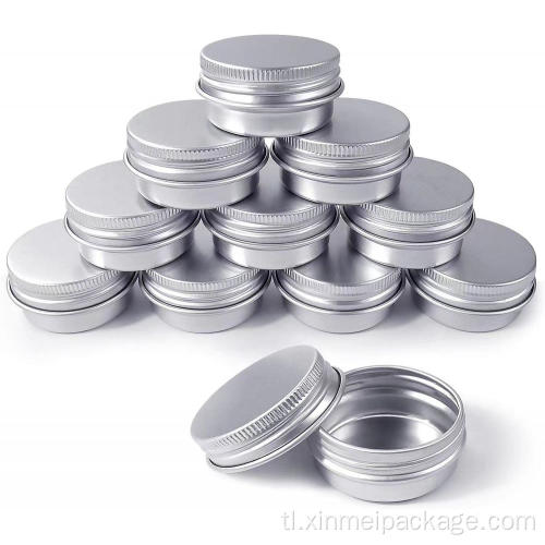 Mini 15ml aluminyo cosmetic cream jar
